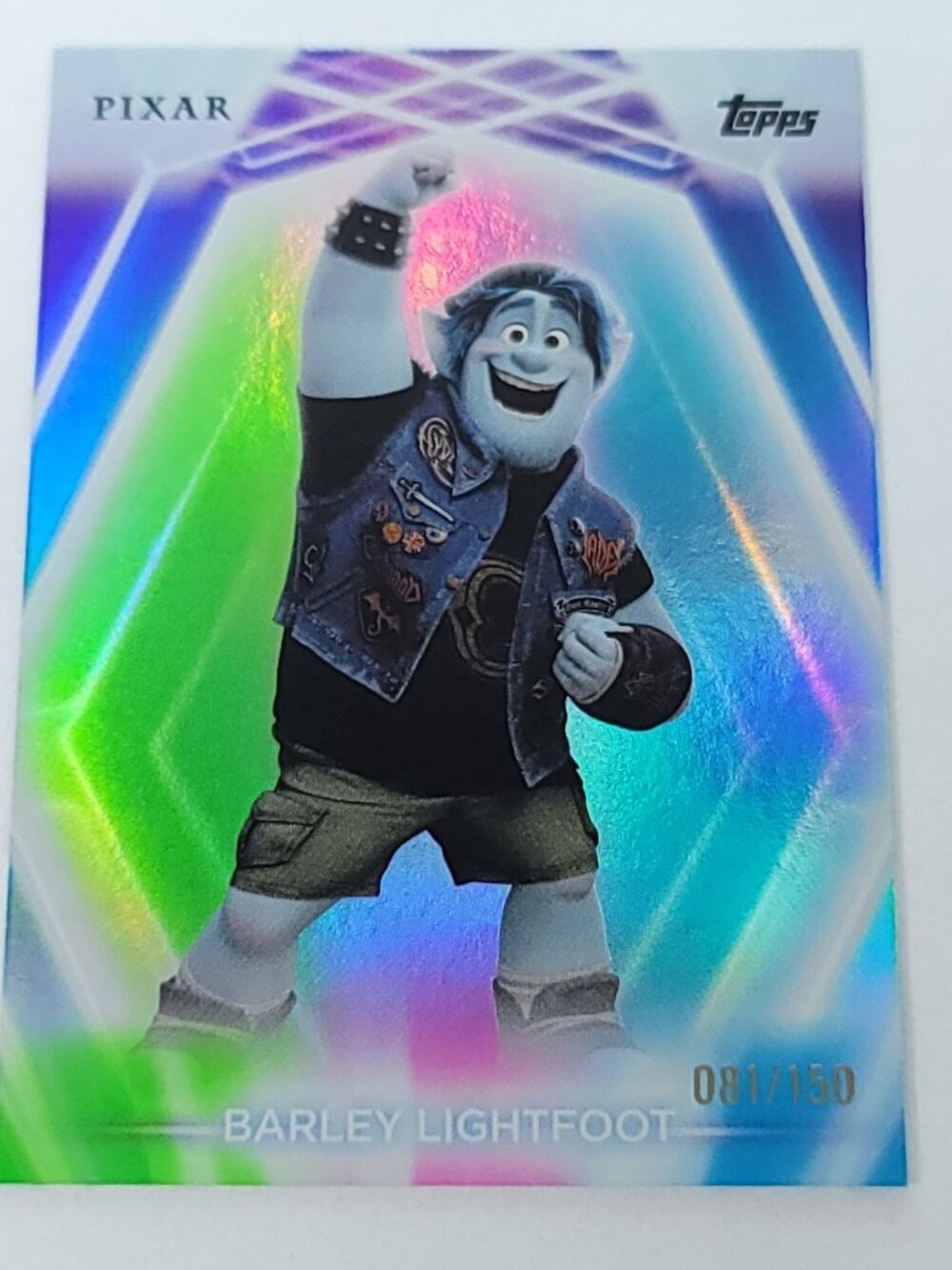 Barley Lightfoot Topps 2026 Disney Neon Holo Parallel Refractor Limited 081/150